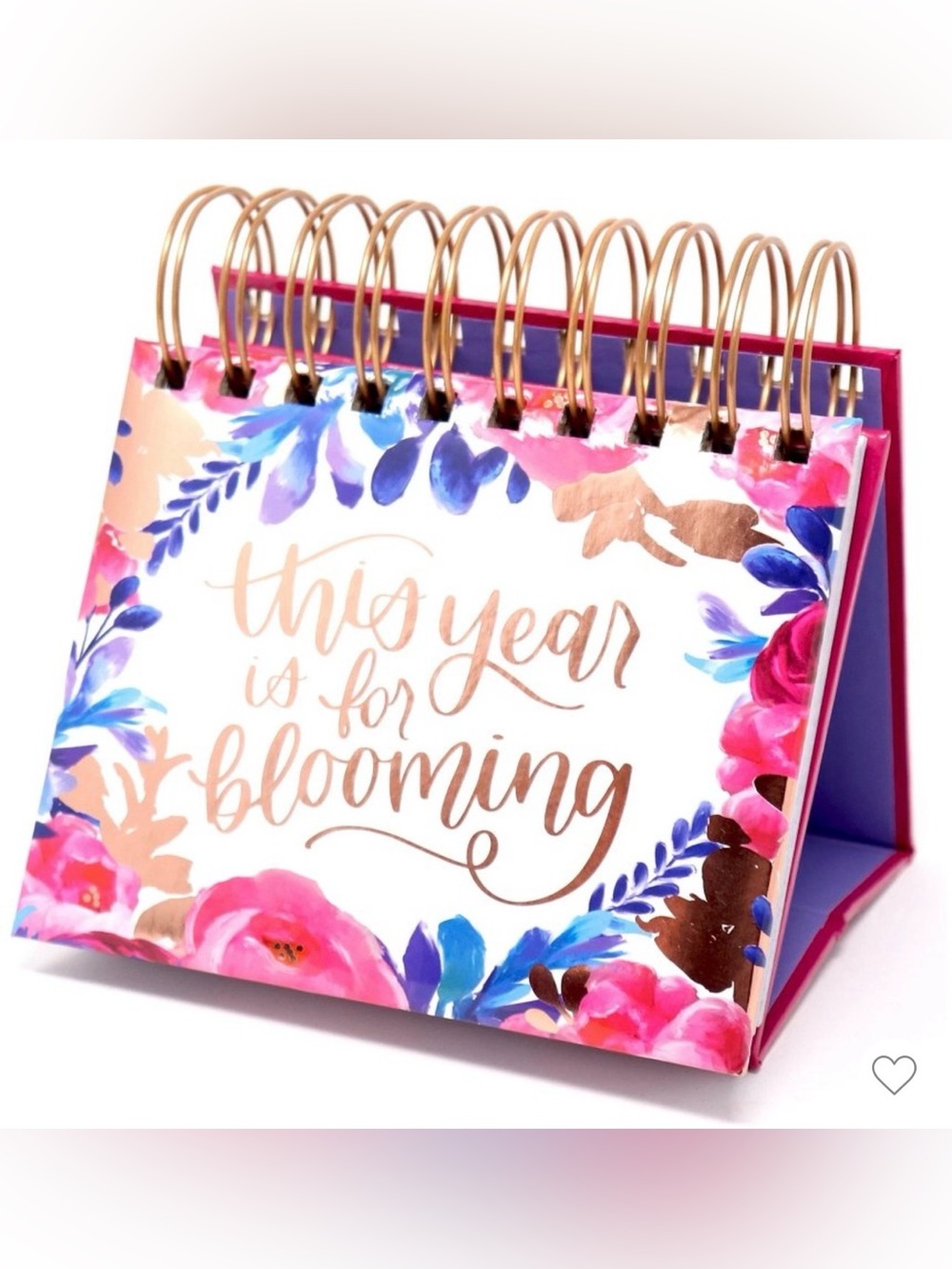 New bloom daily planners Perpetual Inspirational Desk Easel Calendar, Hand-Lette